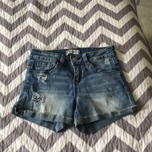 Blue Denim Shorts